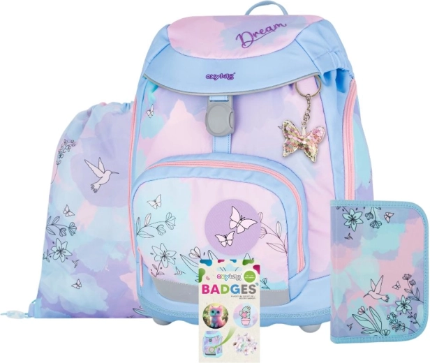 School Set 4 pcs OXYBAG Sherpy Hummingbird