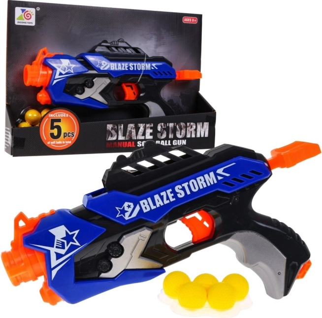 Pistolet de tir pour enfants 8+ BLAZE STORM avec balles en mousse