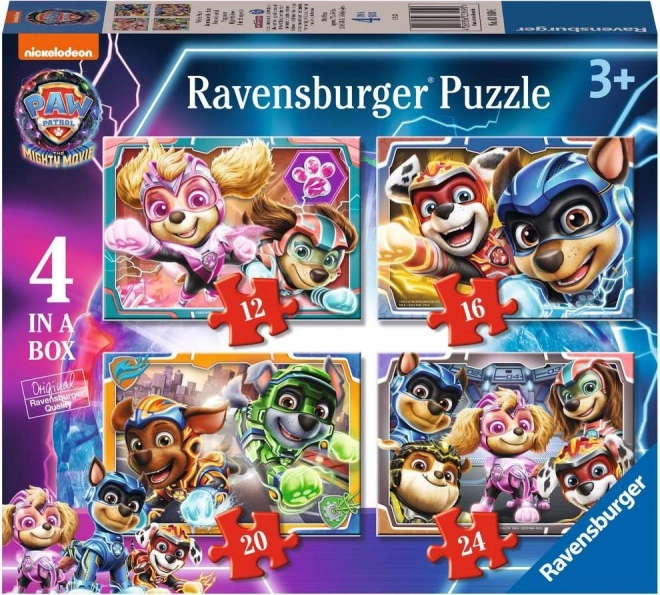 Ravensburger Puzzle Paw Patrol: The Mighty Movie 4-in-1 (12–24 pieces)