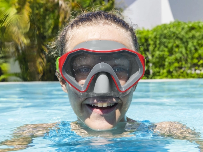 Maschera da nuoto per bambini Bestway Crusader 7+ – Rosso