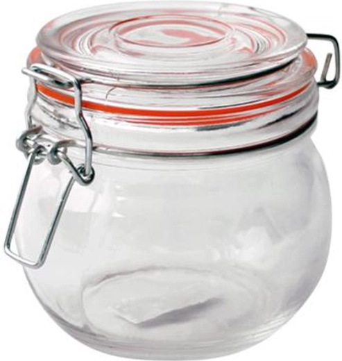 Barattolo in vetro con chiusura a leva 450 ml