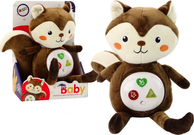 Interactive Educational Plush Squirrel Cozy Melodies Sleep