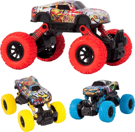 Voiture tout-terrain Jeep monster sans piles – bleu