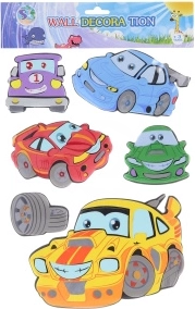 Foam Car Wall Stickers – Kids’ Wall Decoration