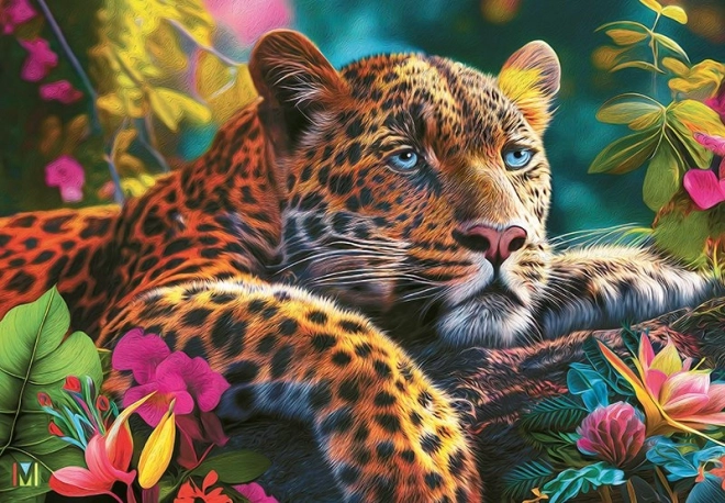 Puzzle CHERRY PAZZI Ležeči leopard 500 kosov