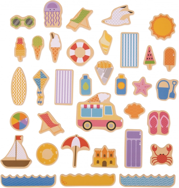 Bigjigs Toys magneter ferie ved havet