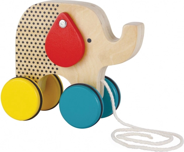 Petit Collage lesen slon na vrvici