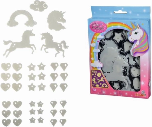 Glow-in-the-Dark Unicorn Decorations – 41 pcs