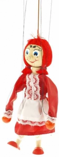 Houten marionet Roodkapje