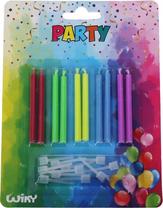 Candles with Colored Flames