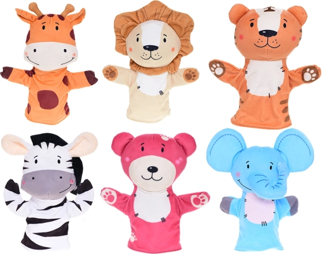 Plys hånddukke dyr 25 cm