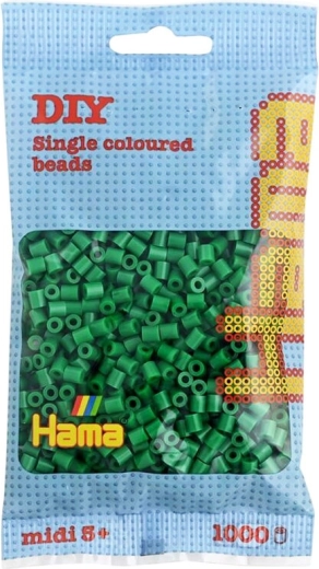 Iron-on beads – green 5 mm (1000 pcs)