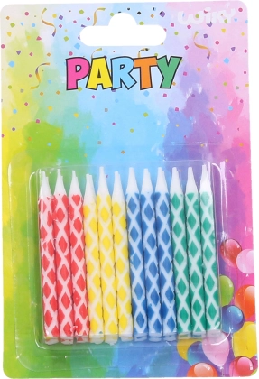 Colorful Candles 24 pcs