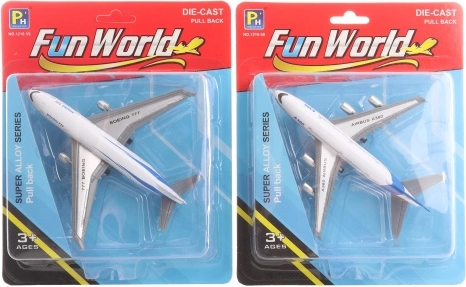 Metal airplane for children 14 × 13 cm