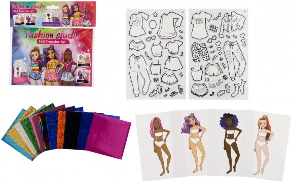 Creative Fashion Designer Set with Foil Pictures