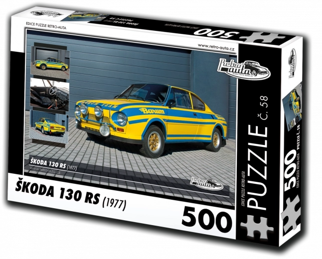 Retro-Cars puzzle ŠKODA 130 RS 500 pieces
