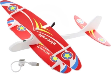 USB rechargeable foldable polystyrene airplane