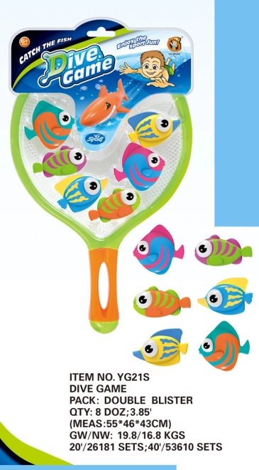 Diving Fish with Net