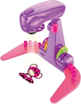 Proiettore da disegno per bambine con stencil e pennarelli