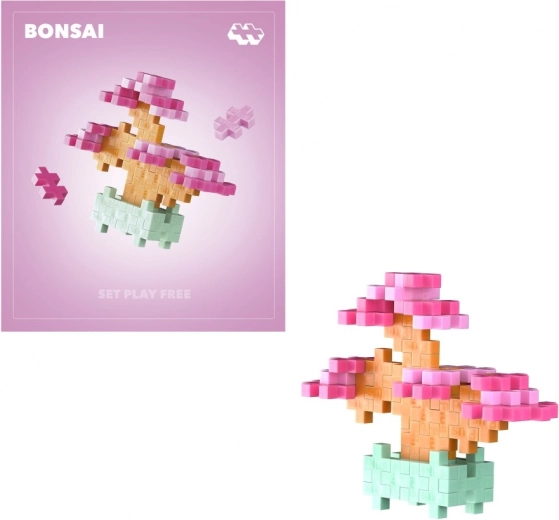 Plus-Plus Flowers Pink Bonsai Building Set