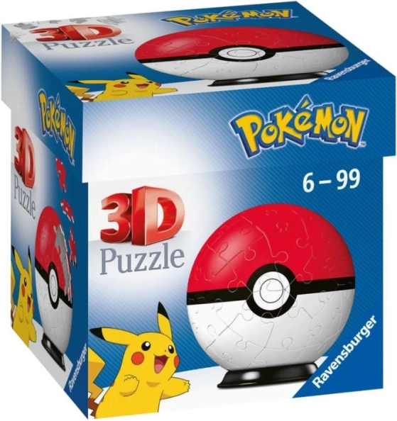 Puzzle 3D Pokémon Poké Ball de Ravensburger, 54 pièces