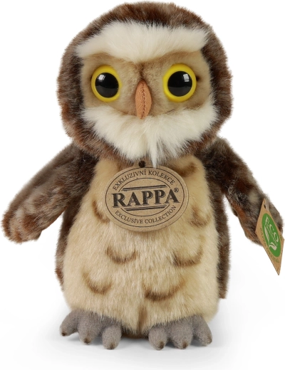 Chouette en peluche écoresponsable 16 cm