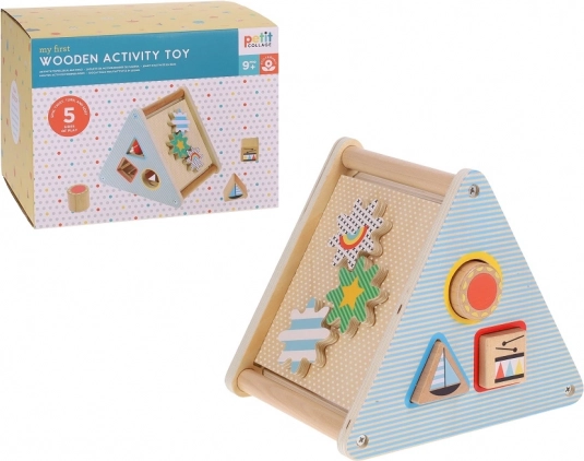 Petit Collage moje první dřevěná aktivní hračka