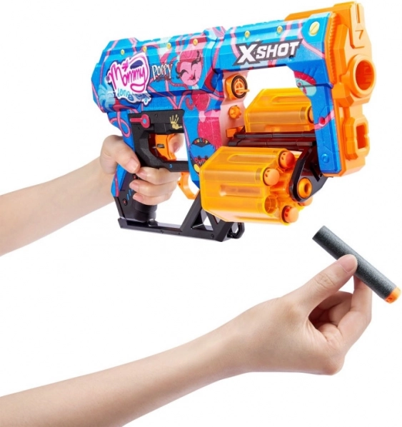 X-Shot Skins Dread Poppy Playtime – blaster en mousse pour enfants à 12 fléchettes