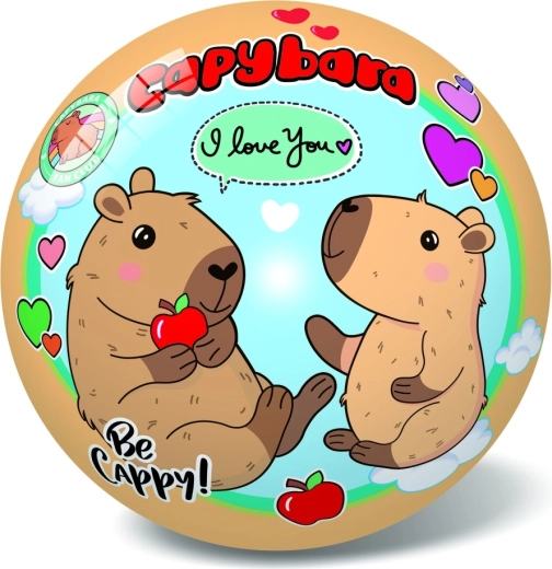 Bal met capibara-motief 14 cm