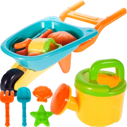 Carriola con accessori per la sabbia