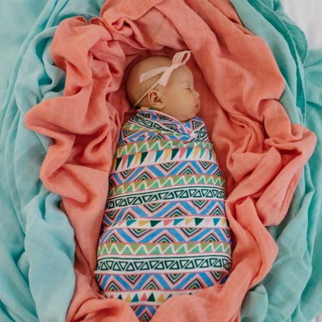 Tommy Lise mousseline luier van biokatoen Ethnic Festive 120 × 120 cm