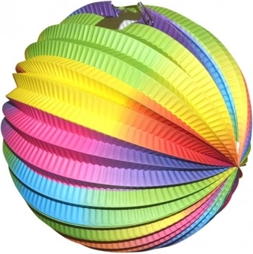 Rainbow Ball Lantern 25 cm