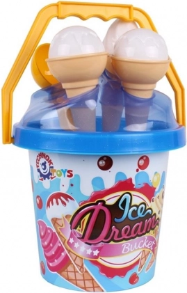 Sandlegesæt is – blå spand