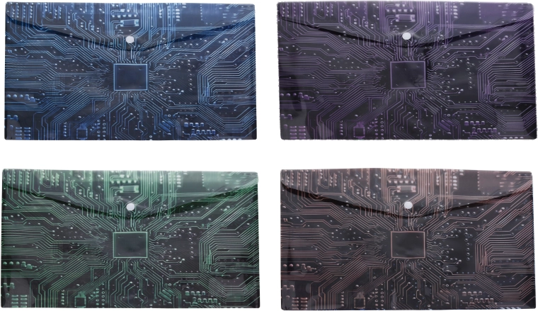 Cartellina con bottone 24 × 16,8 cm – base rigida