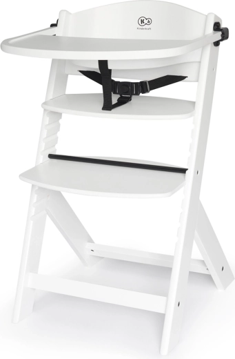 Chaise haute Kinderkraft Enock, blanche