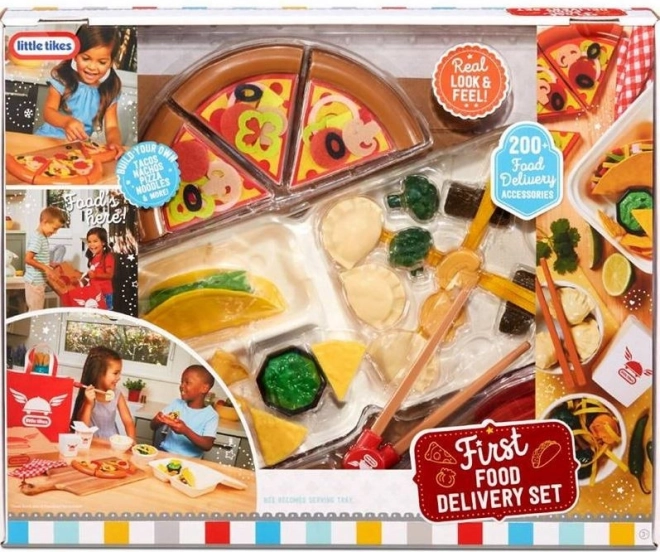Little Tikes First Food Delivery – mega set di cibo da asporto (200 accessori)