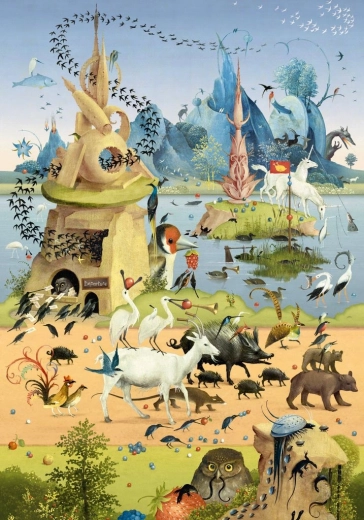 Puzzle HEYE Op uitstapje – Hieronymus Bosch, 500 stukjes
