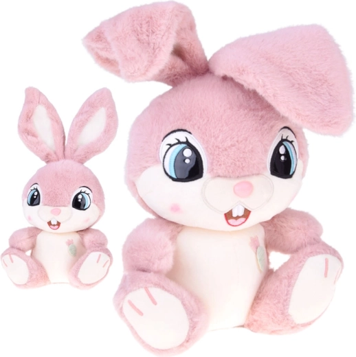 Plush Bunny Malinka 40 cm – pink cuddle buddy with bendable ears