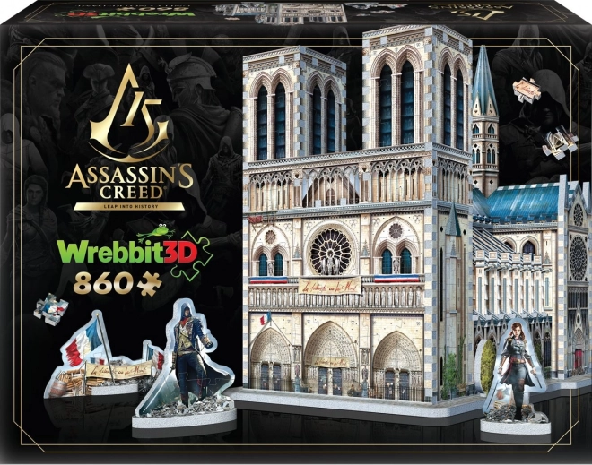 3D puzzle Assassin's Creed Unity: Notre-Dame Cathedral 860 pieces