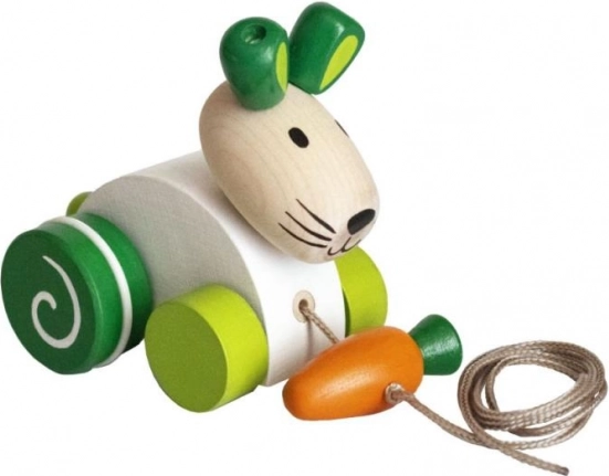 Trekfiguur konijn met wortel