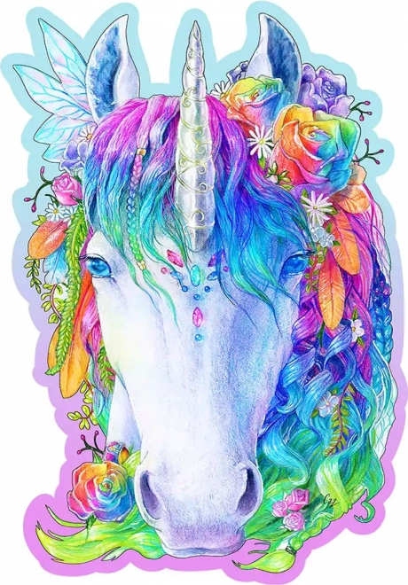 Lesena sestavljanka stilski samorog 150 kosov WOODEN CITY