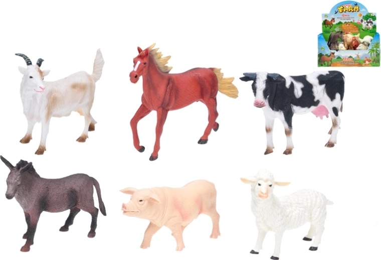 Farm Animals – 15–20 cm Figure Set, 6 Species