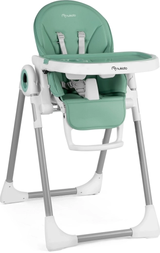 Chaise haute avec transat NUKIDO Belo verte