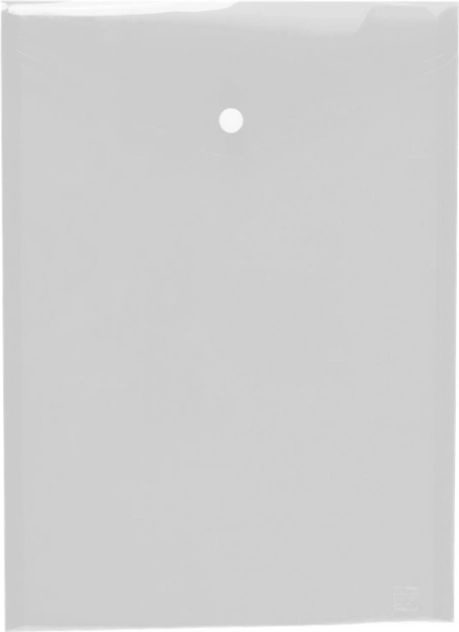 Dokumententasche mit Druckknopf A4 hoch, Opaline, transparent