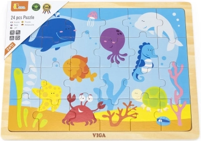 Dřevěné puzzle Podmořský svět pro děti