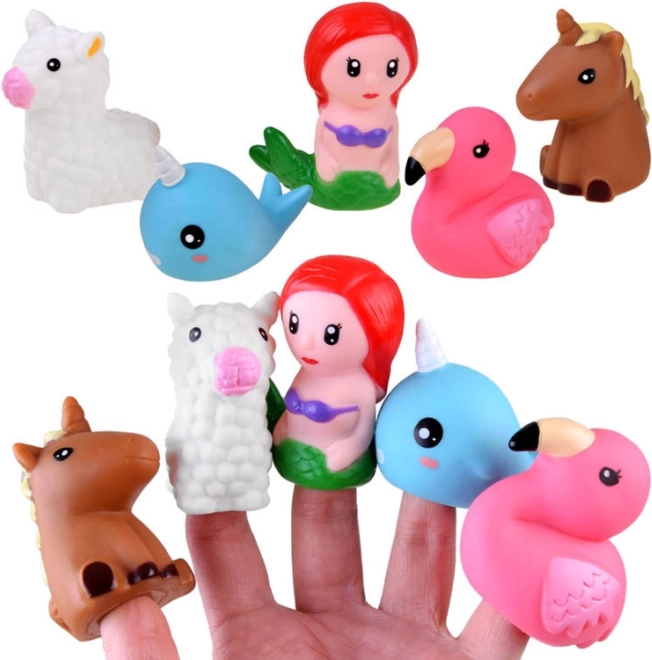 Ensemble coloré de marionnettes à doigts pour enfants