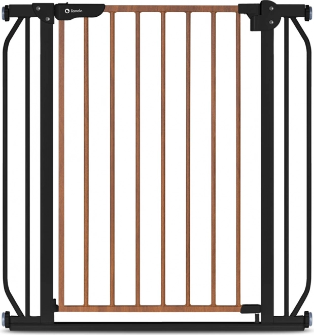 Barrière de sécurité pour enfants LIONELO Truus Slim Black Carbon Natural