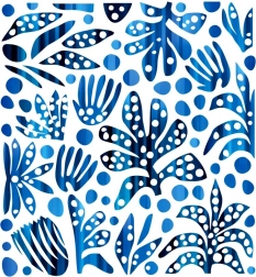 Iron-on Transfers - Blue Leaves