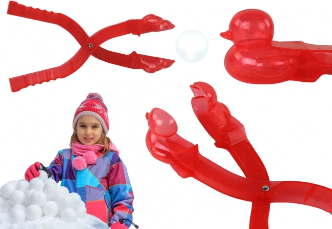 Snow Duck Maker – mold for snow ducks, red