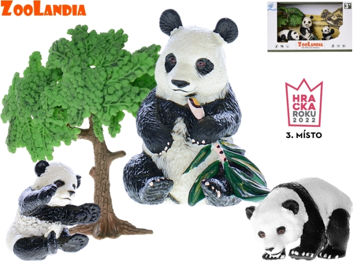 Zoolandia panda con cuccioli e accessori